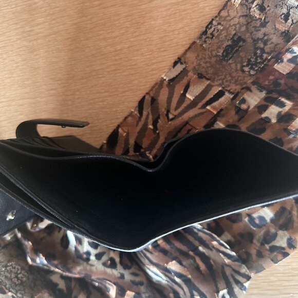 GUCCI Blondie Black Calf Leather Tri-Fold Wallet VTG Y2K Italy luxury designer - Picture 8 of 12